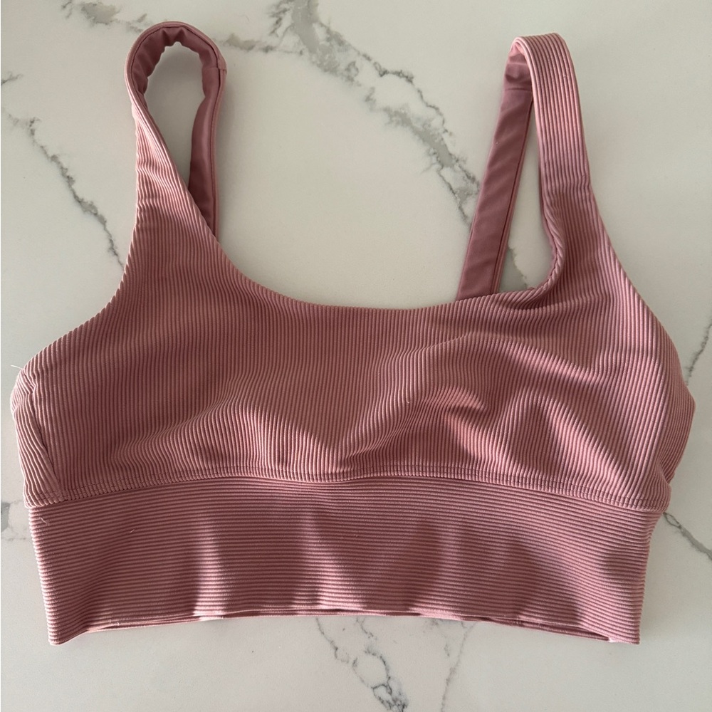 Beach Riot Leah Top Sports Bra Size M pink